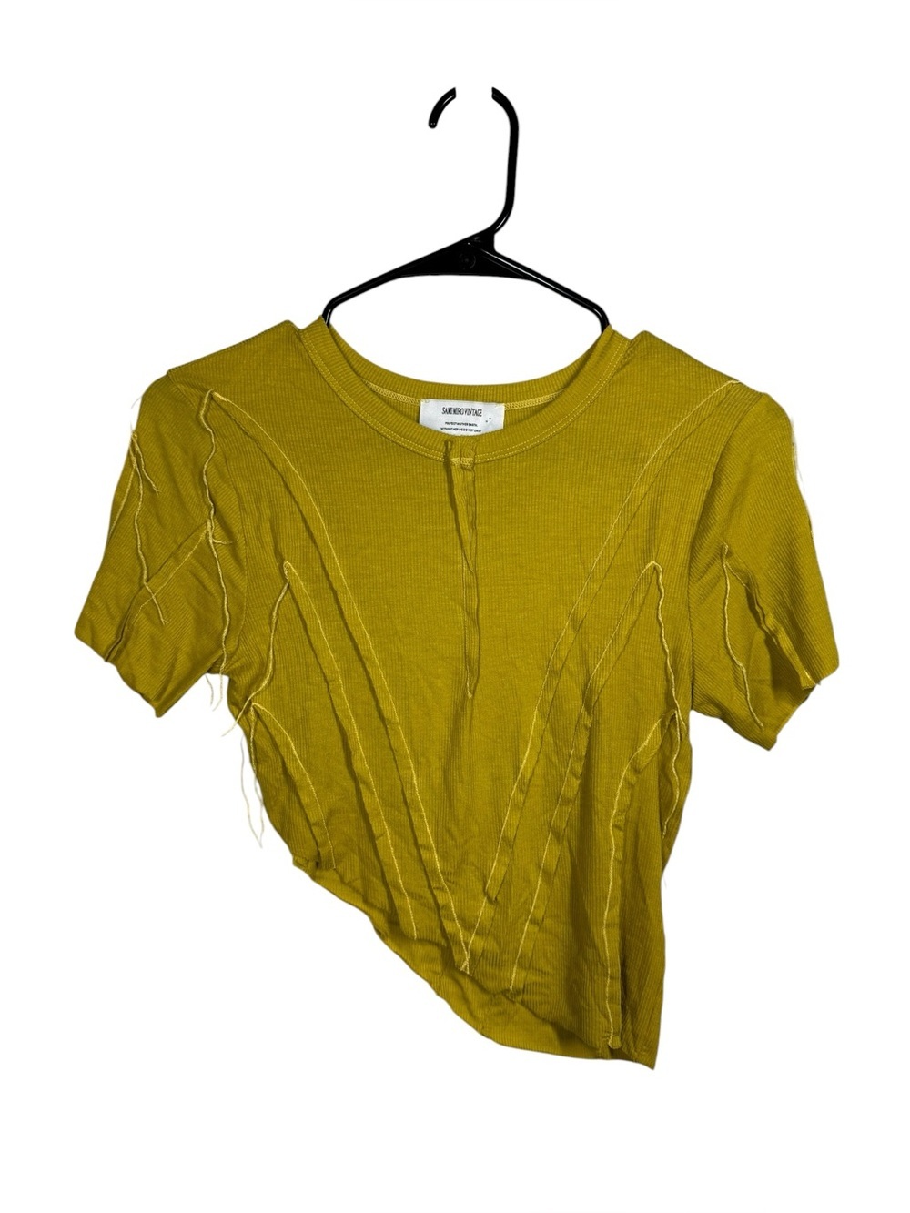 Sami Miro Vintage Asymmetrical Short Sleeve T-Shirt Size Medium